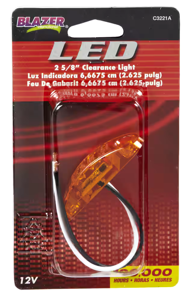 Blazer LED Side Clearance/Marker Light, Amber,  2-5/8-in