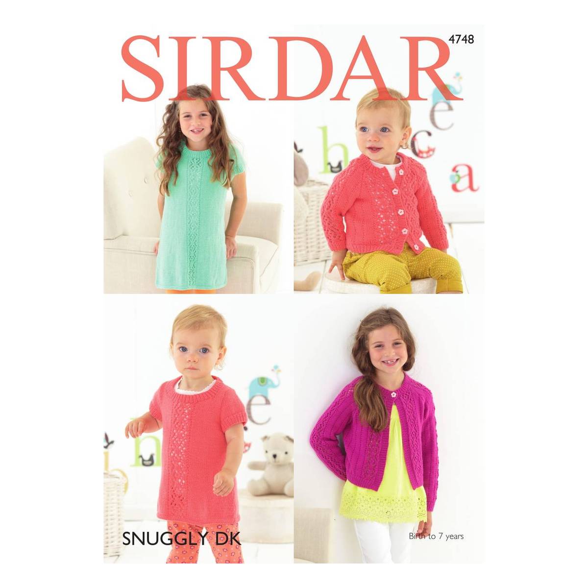 Sirdar Snuggly DK Dress and Cardigans Digital Pattern 4748