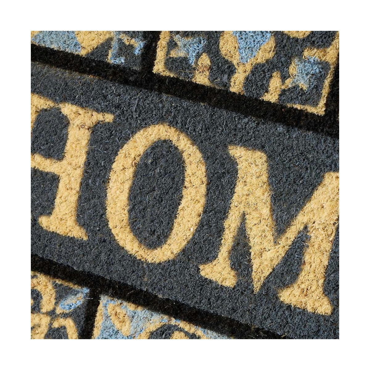 - Paillasson coco façon carreaux de ciment gris home 60x40x1,5cm