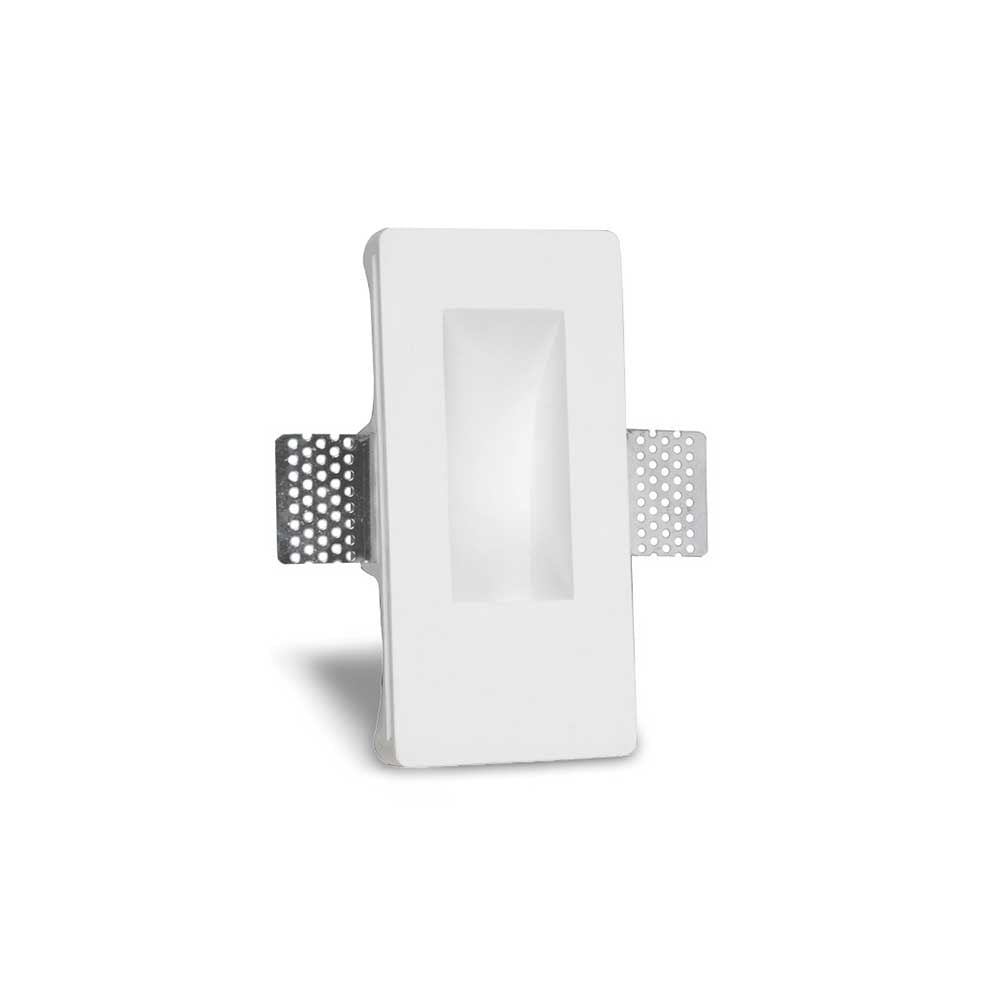 Artdelight wandlamp Gips - 1 lichts - 4.8 x 16.5  cm - wit