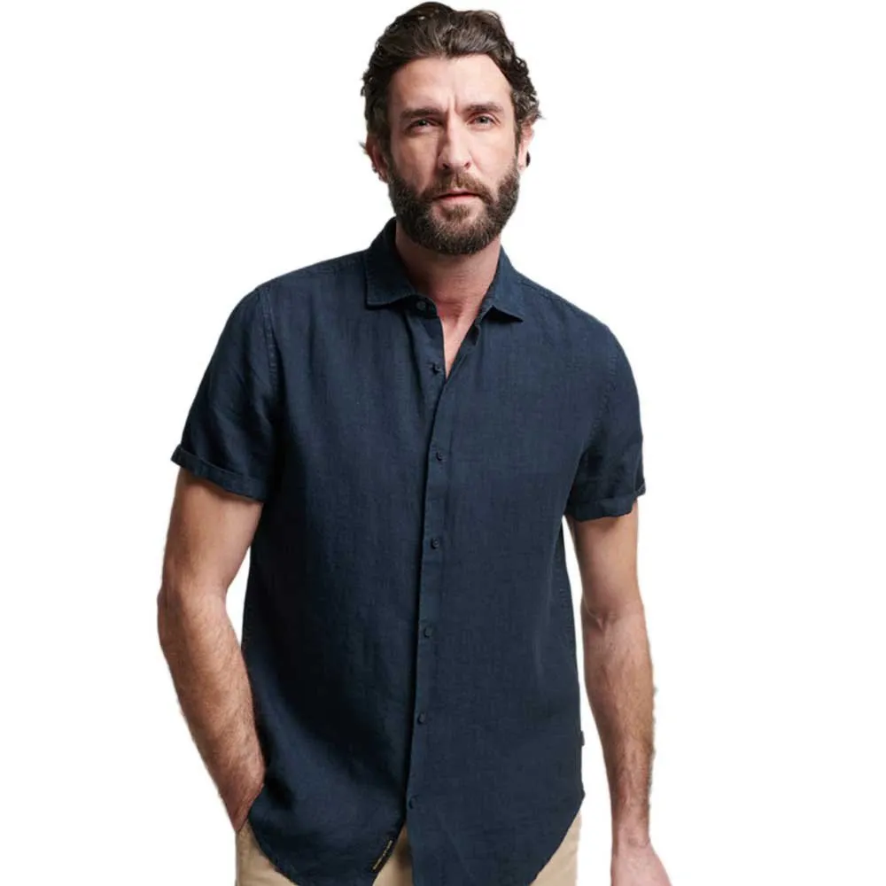 Superdry Studios Casual Linen short sleeve T-shirt