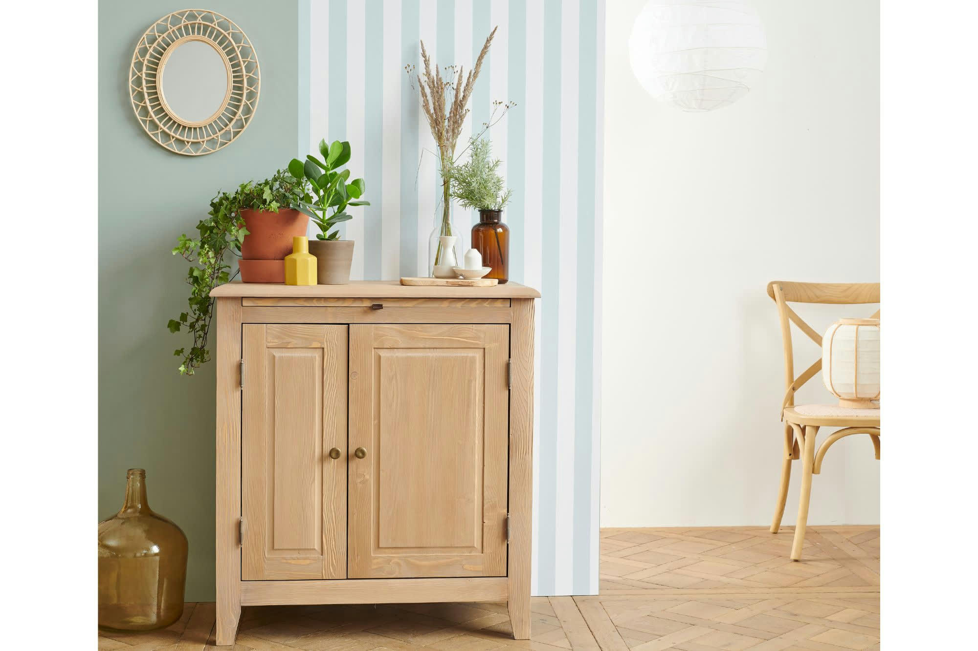 KATELL - Buffet campagne 2 portes en épicéa massif