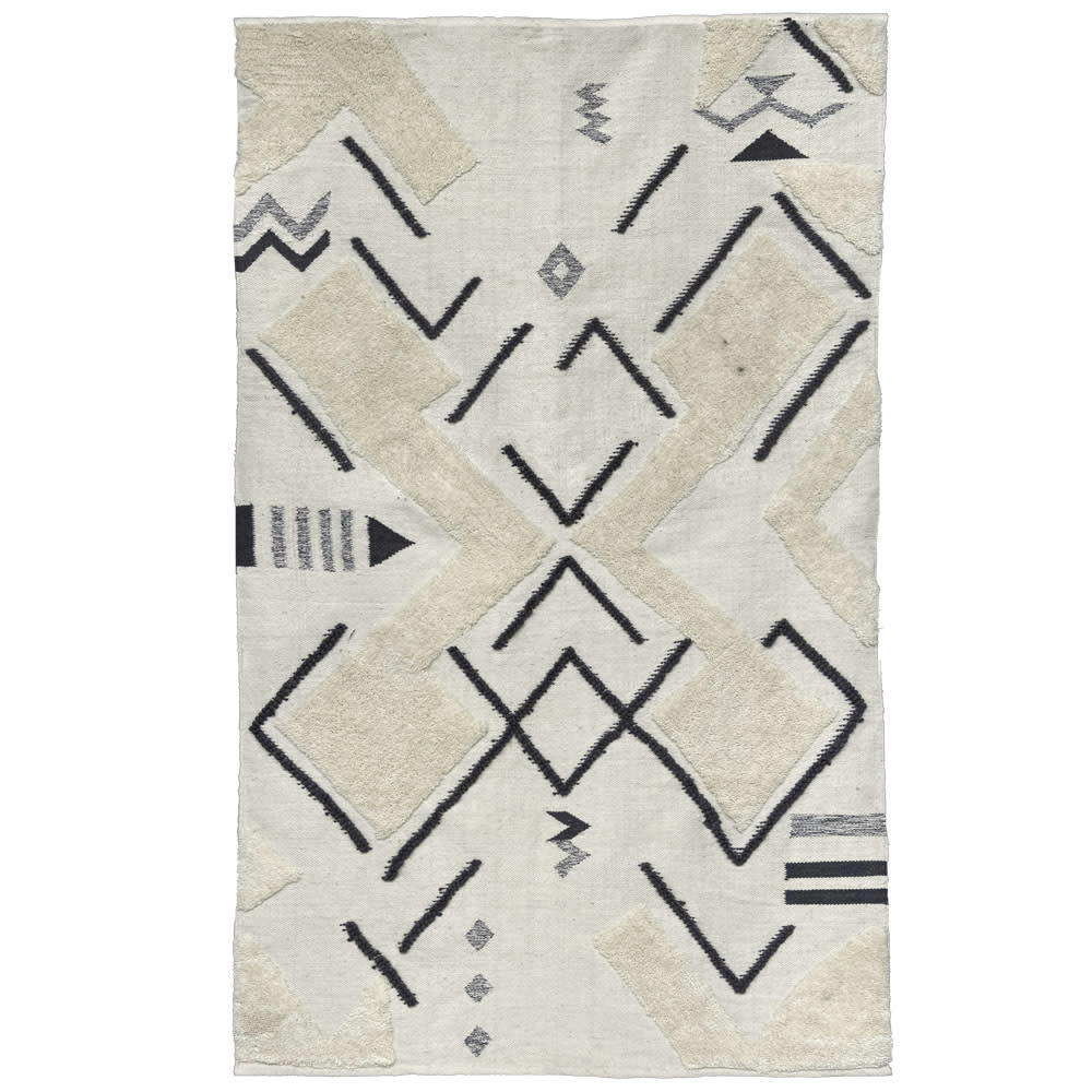 TRÉSOR - Tapis en laine Miracle blanc ivoire 160x260