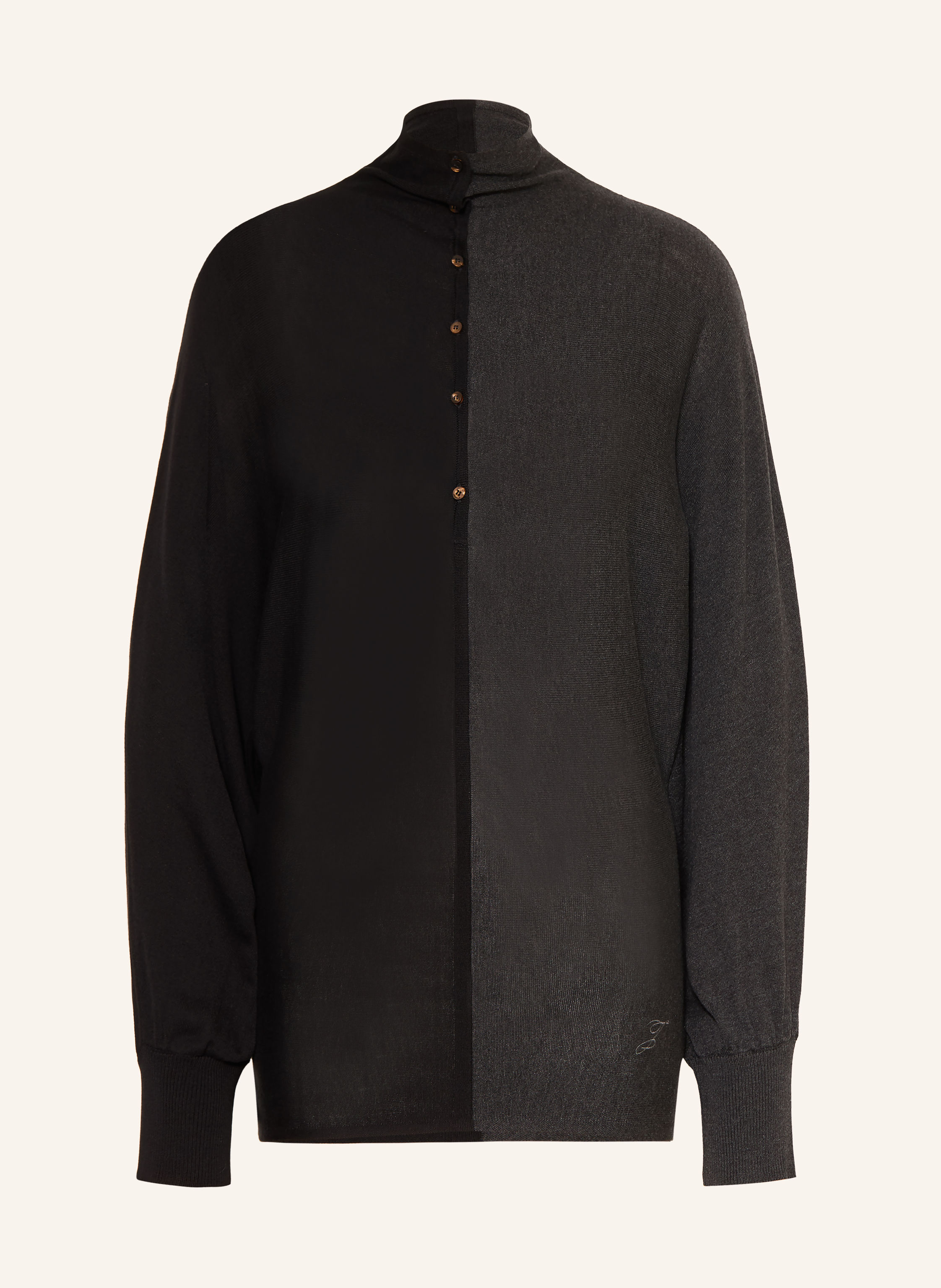 JACQUEMUS Pullover LE POLO LOSANGE mit Seide