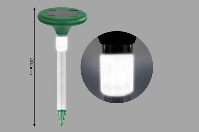 NNEKGE Solar LED Light Snake Repeller (2 Pack)