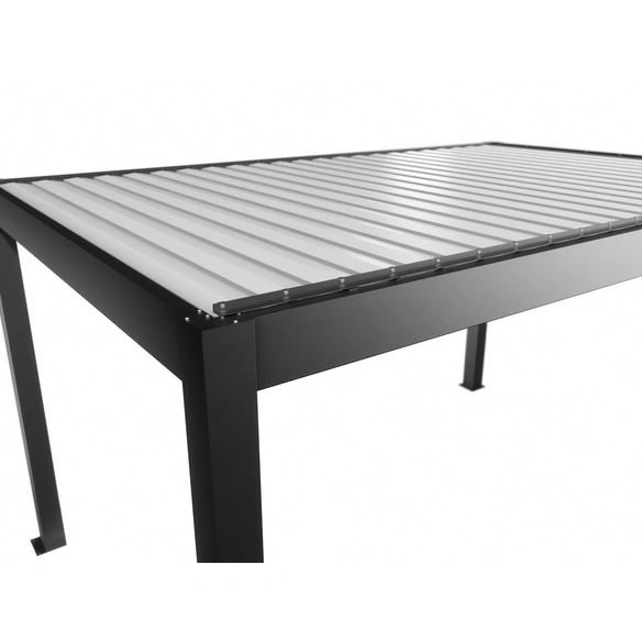 Pergola »Gr. 3 x 3,5«, BxHxT: 312 x 264 x 367,5 cm, dunkelgrau-metallic/weiss