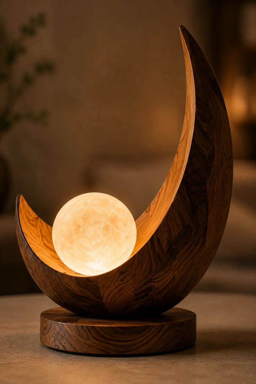 Wooden Art Lamp #WL077