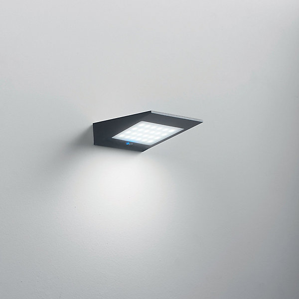 Applique solaire LED 2,2w à piles avec photovoltaïque IP54 gris foncé