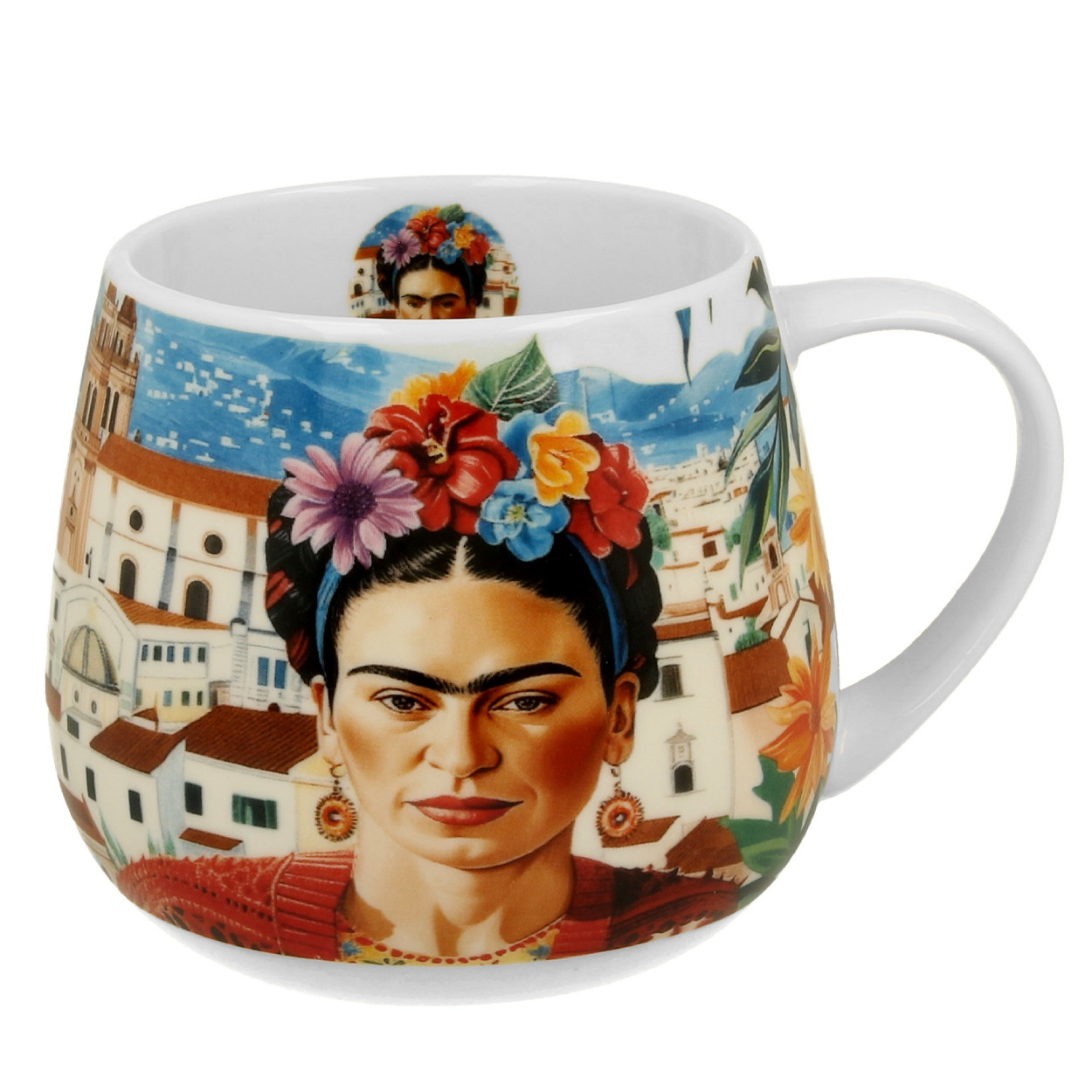 Kubek porcelanowy 430 ml Frida KahloKlasyczny do herbaty