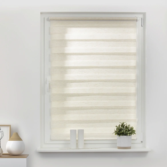 Duo-Rollo, ‎Klemmfix, B x L: 70 x 150 cm, Polyester, natur