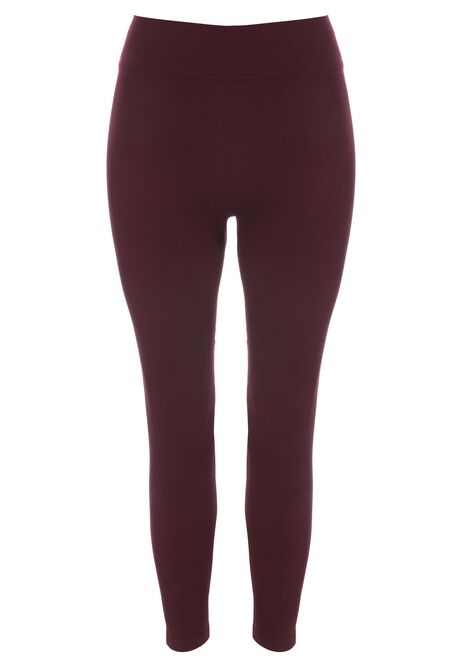 Womens Burgundy Seamfree Leggings