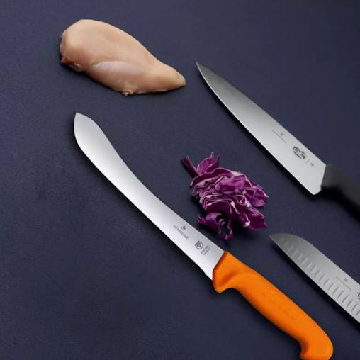 Victorinox Swibo 21cm Butchers Knife Wide Tip Stiff Blade 5.8426.21