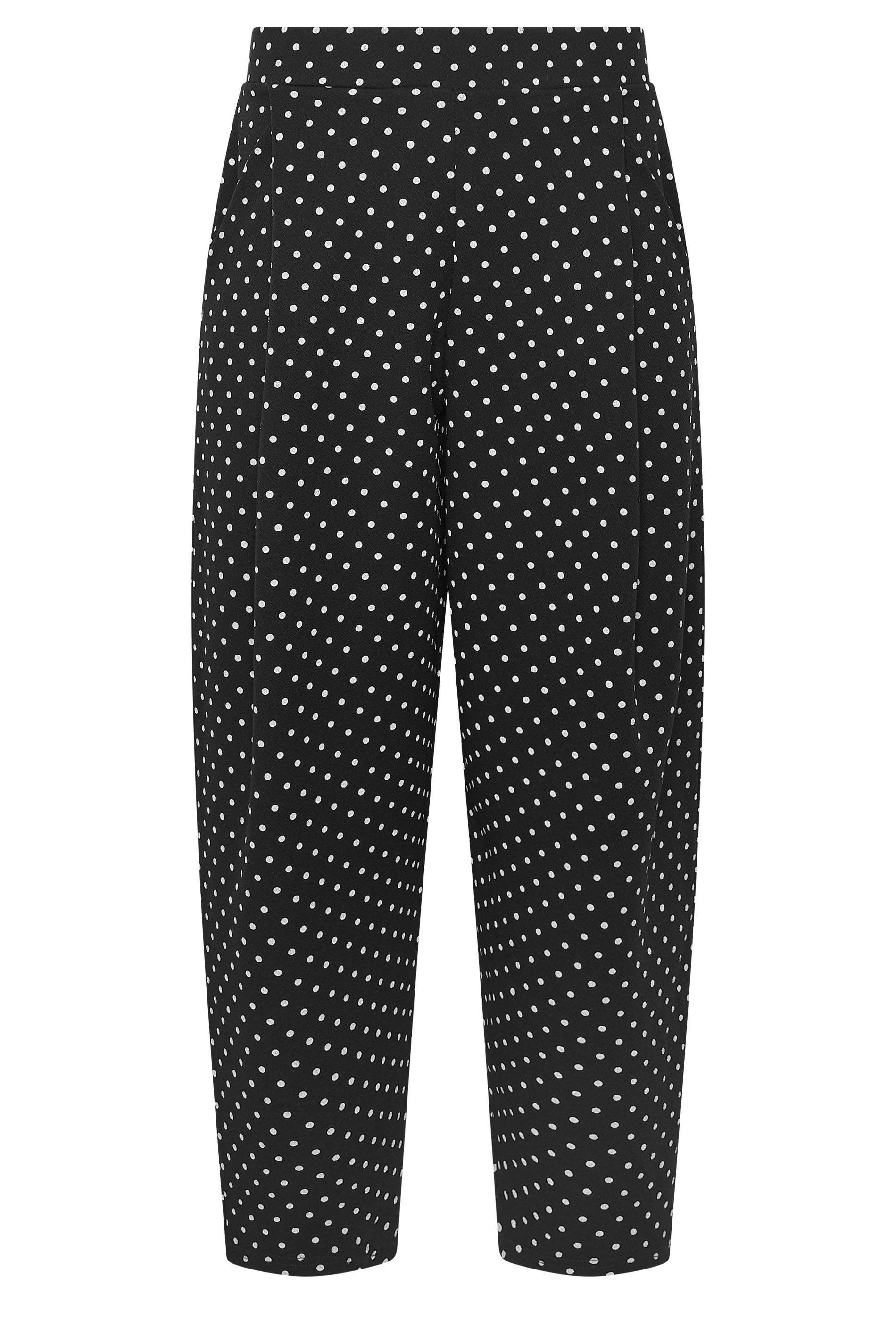 PixieGirl Petite Polka Dot Barrel Leg Trousers