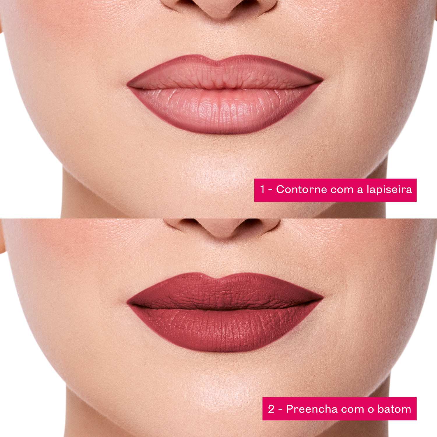 Lapiseira Labial Niina Secrets Soft Petals Vermelho Romântico 1,2g