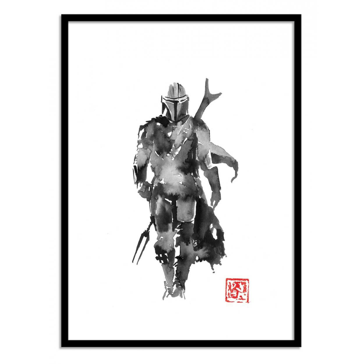 PECHANE SUMIE - THE MANDALORIAN - Affiche d'art 30 x 40 cm