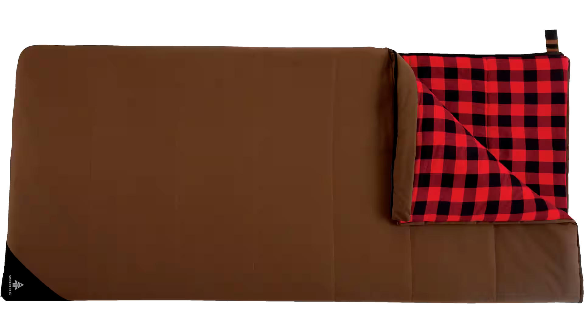 Woods Heritage Canvas Flannel Lined Insulated Cold Weather Sleeping Bag w/ Compression Sack, -15°C