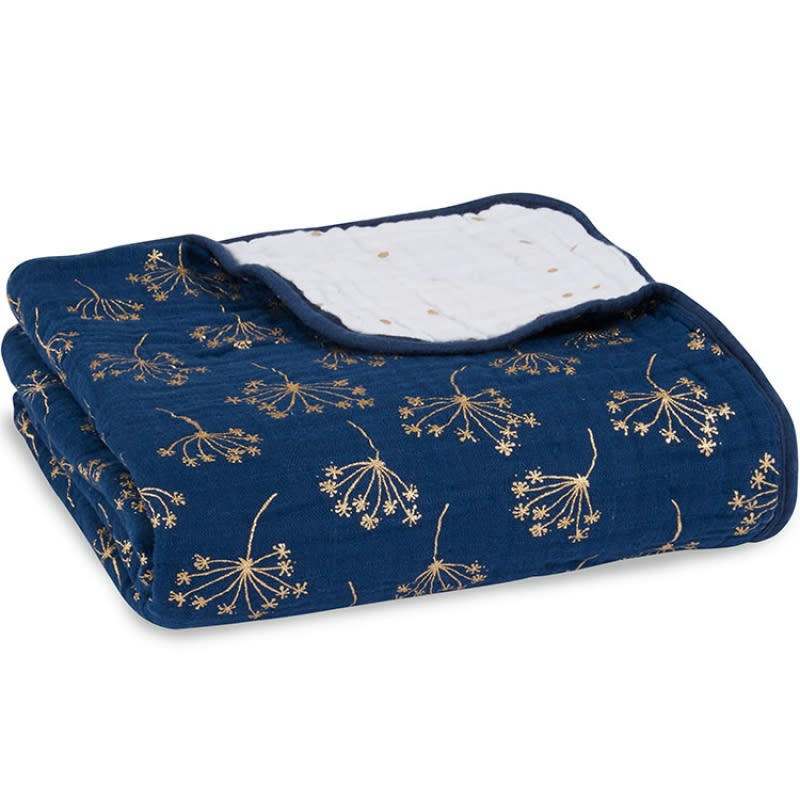 GOLD DECO - Couverture de rêve Dream Blanket métallique Gold deco (120 x 120 cm)