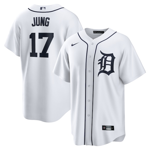 Jace Jung Detroit Tigers Nike Home Replica Jersey - White