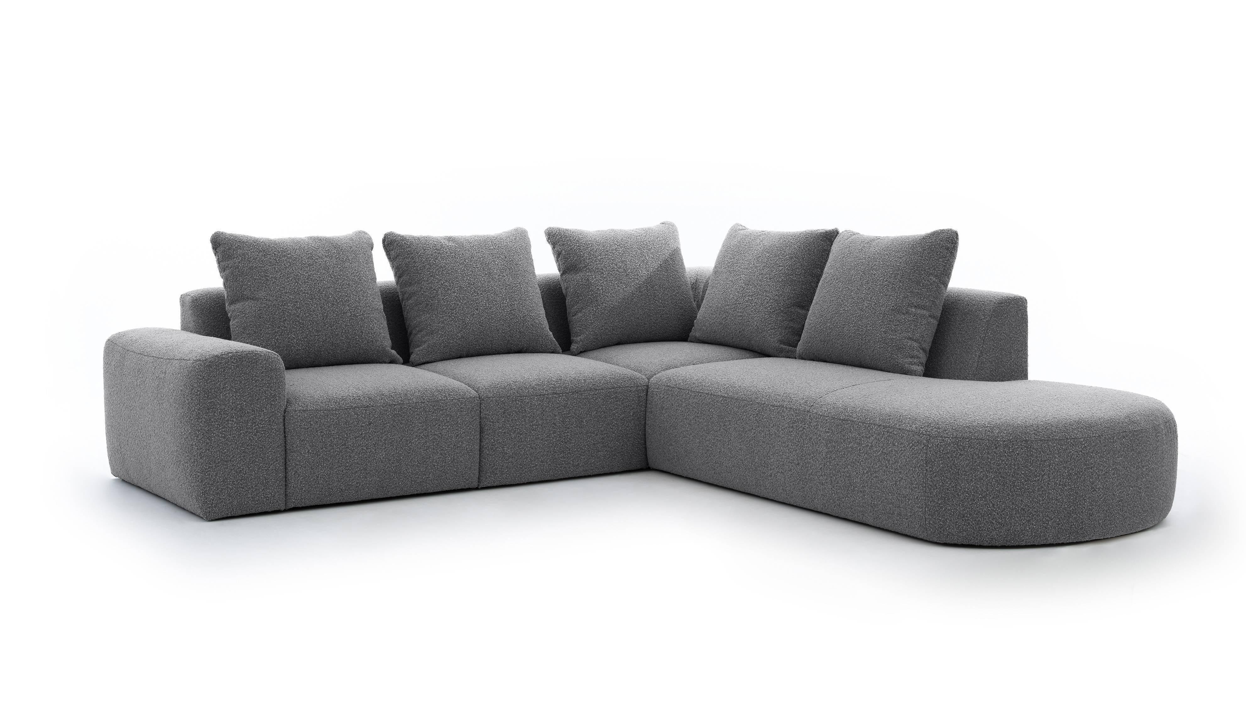 Hoekbank Arrezzo Big rechts bouclé