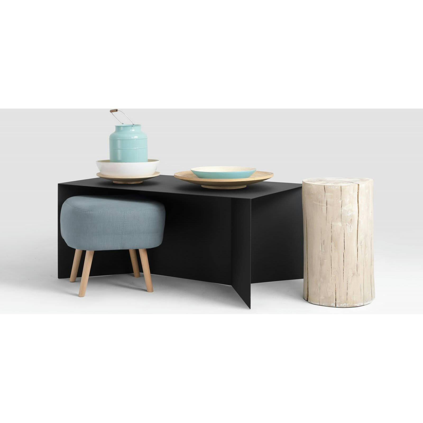 OLI - Table basse Métal Noir