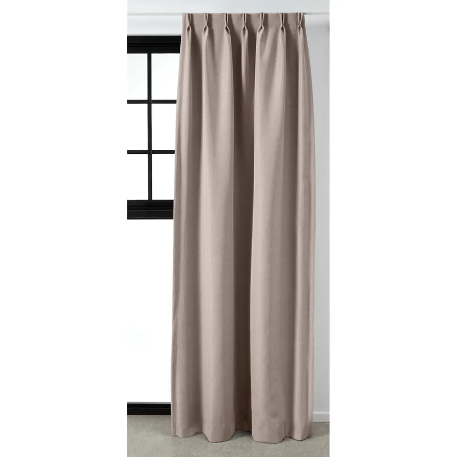 Kwantum Vouwgordijnen | Gordijnen | Gordijn Debbie Bruin LichtBruin