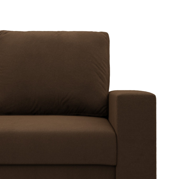 SOFA KANAPA rozkładana z funkcją spania brązowa