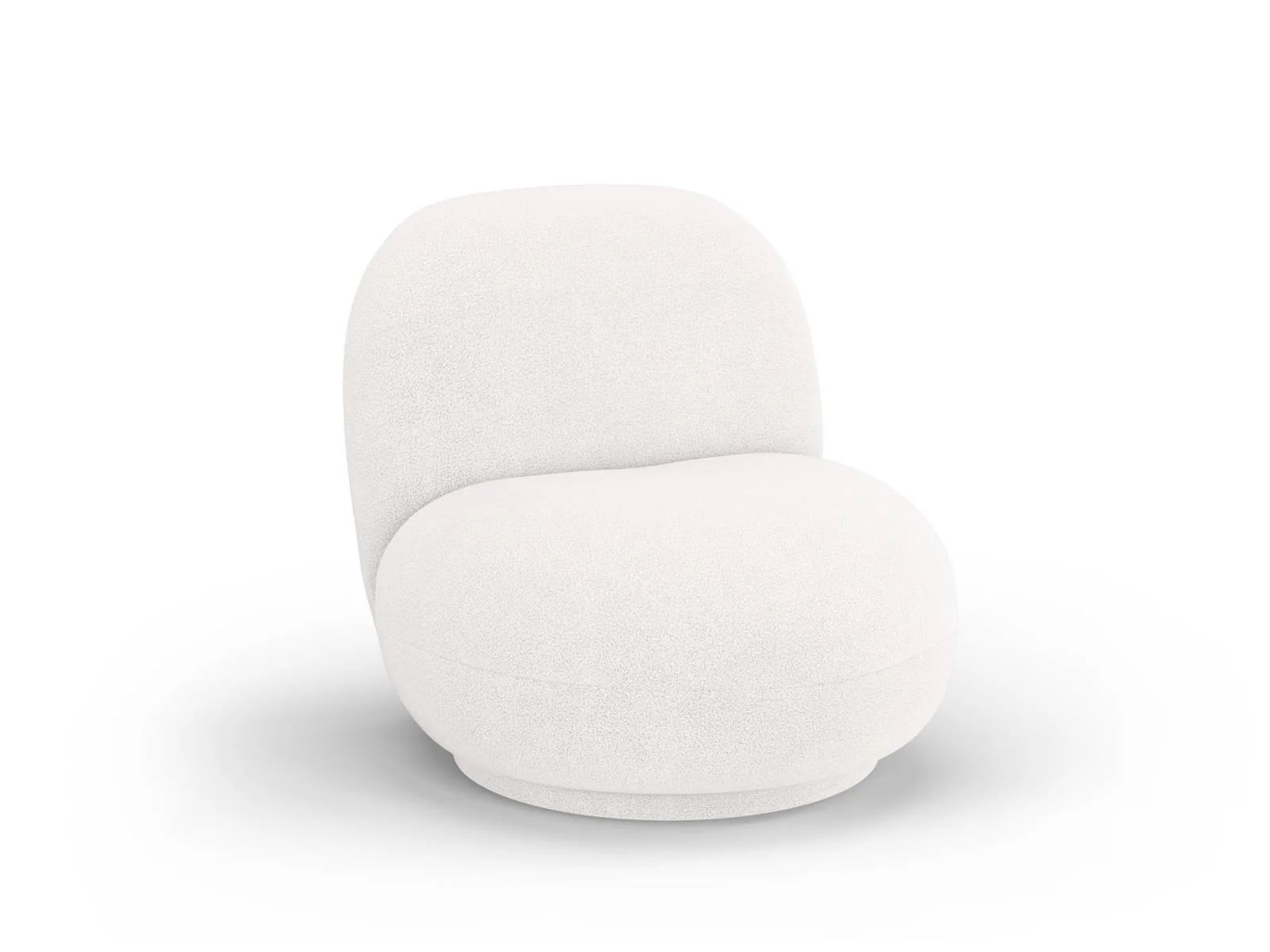 Draaibare fauteuil Chuck bouclé