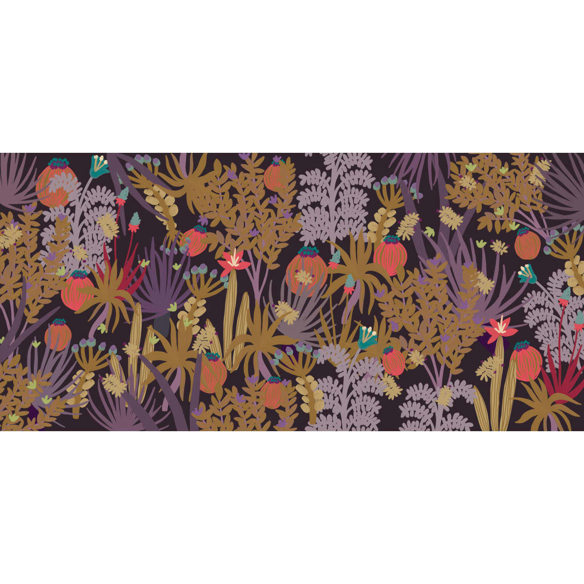 - Papier peint panoramique jungle cactus 225 x 250 cm