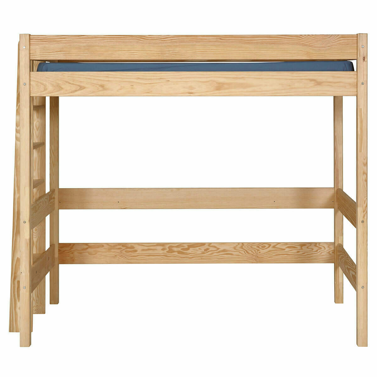 JAMY - Lit mezzanine 90x190 cm bois massif