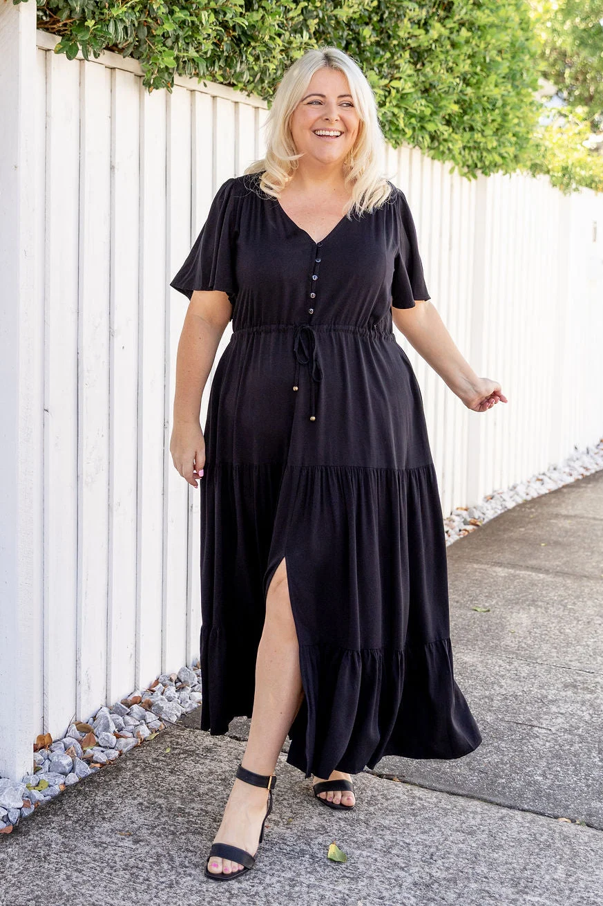 Bonnie Maxi Dress in Black
