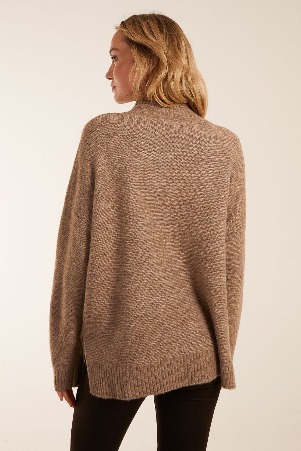Blue Vanilla High Neck Jumper