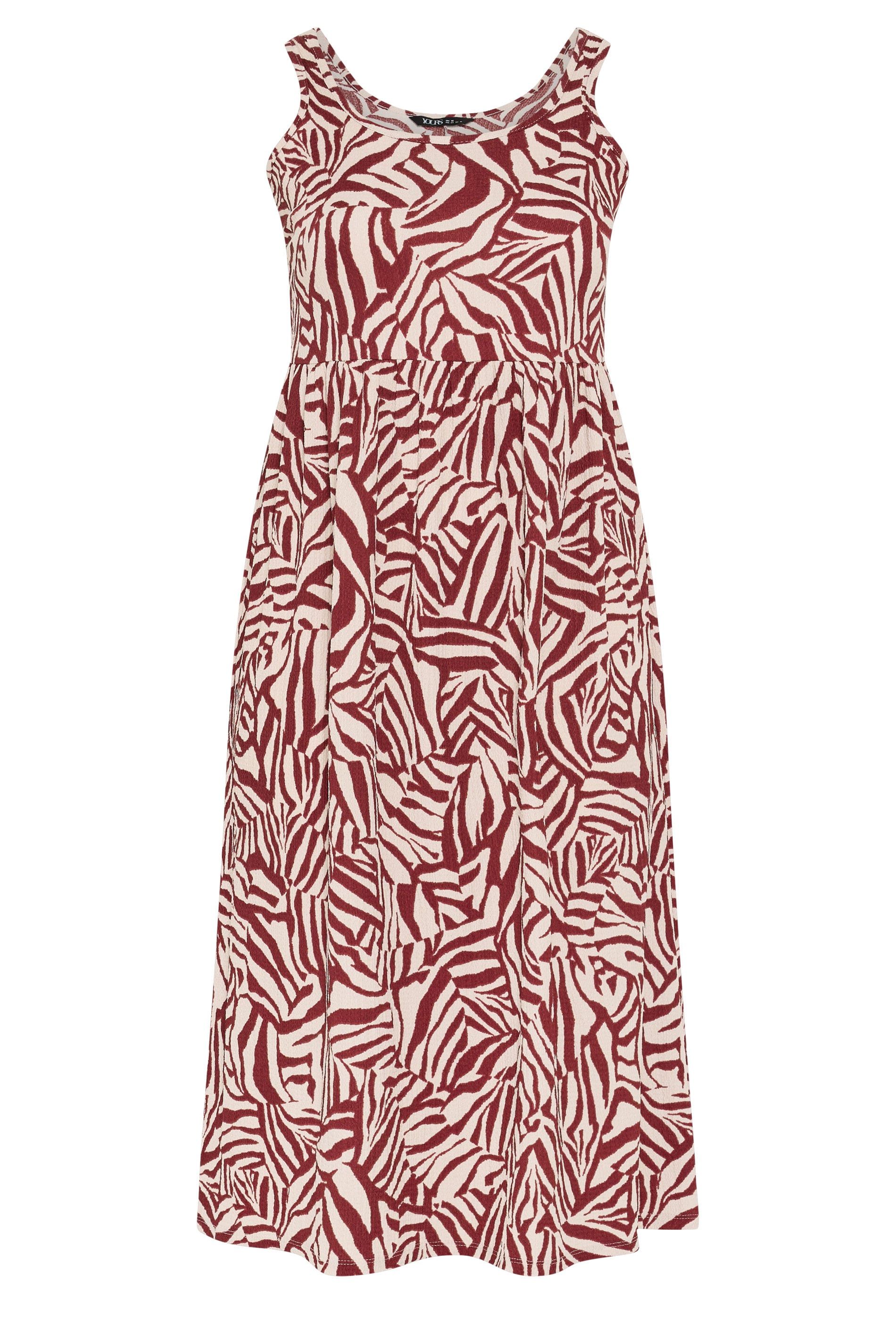 Yours Zebra Textured Smock Dress