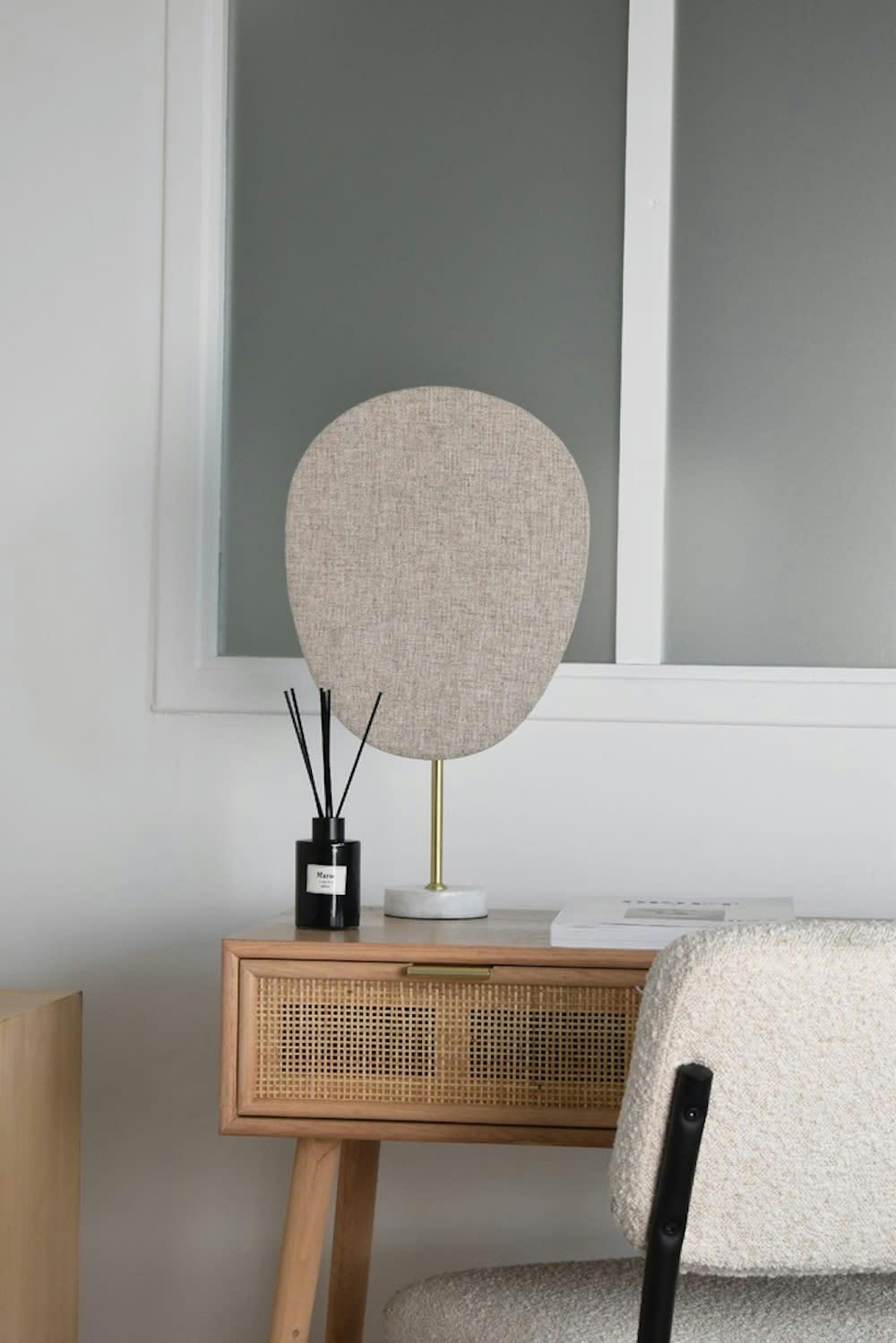 - Abat-jour en lin couleur naturelle L29cm x H35cm