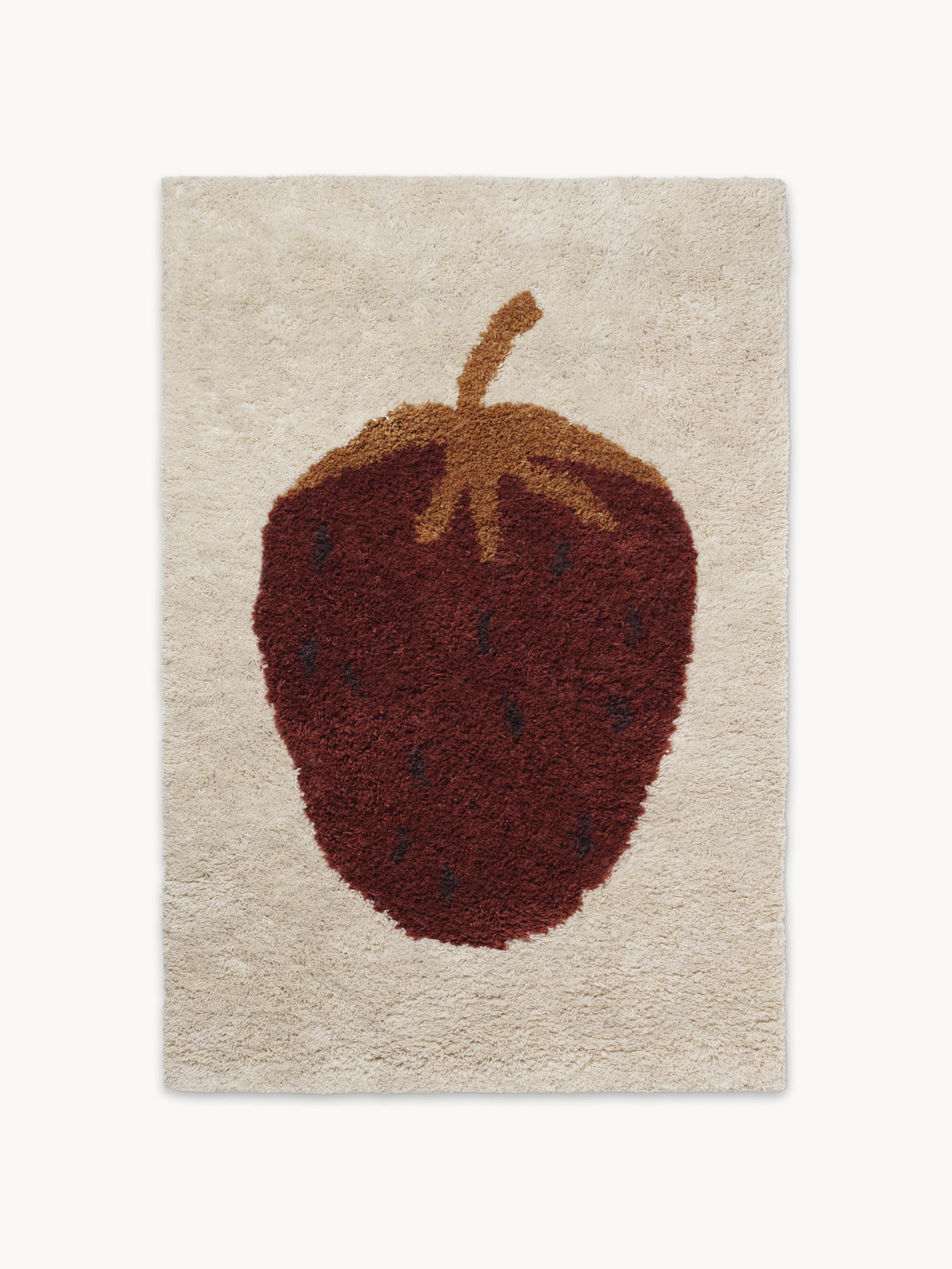 Handgetufteter Wollteppich Fruiticana