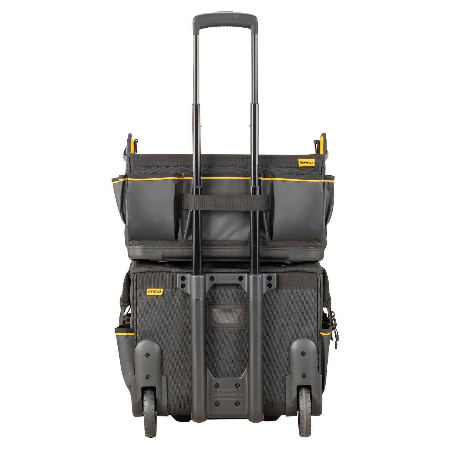 DEWALT Open Top Tote Tool Bag with Vertical Handles, Non-slip, 36 Pockets, 20-in