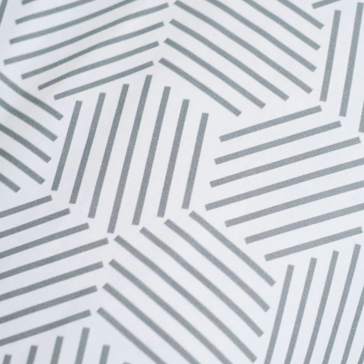 - Parure de lit en Coton Gris 260x240 cm