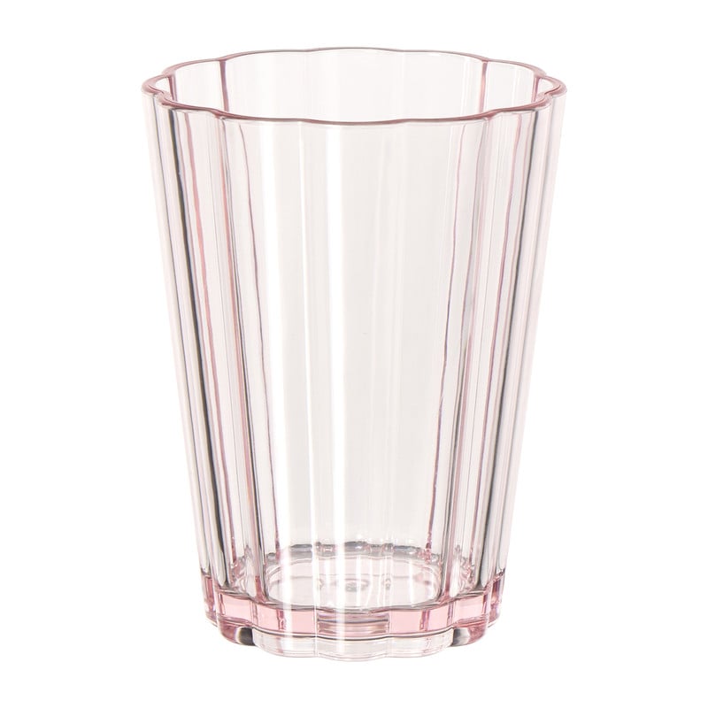 Beker geschulpt - roze - 400 ml