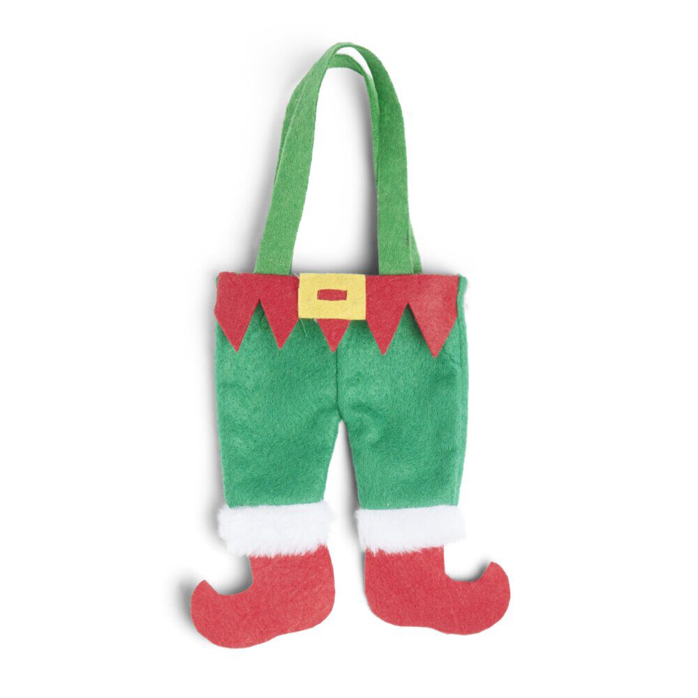 Ensemble de 2 porte-couverts lutin vert et rouge