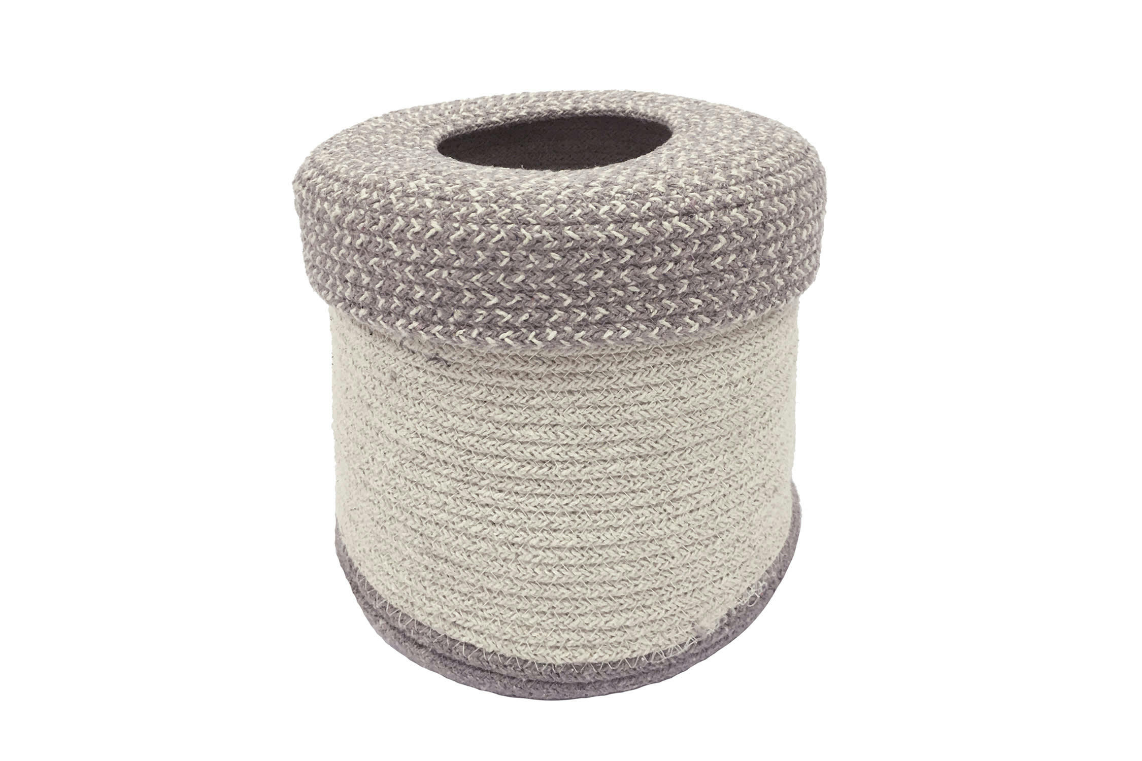 RUGCYCLED - Panier en coton beige Ø20x20