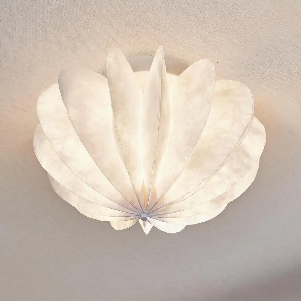 WOOOD Dalia plafondlamp - Papier - Wit - 28x&Oslash;40 cm