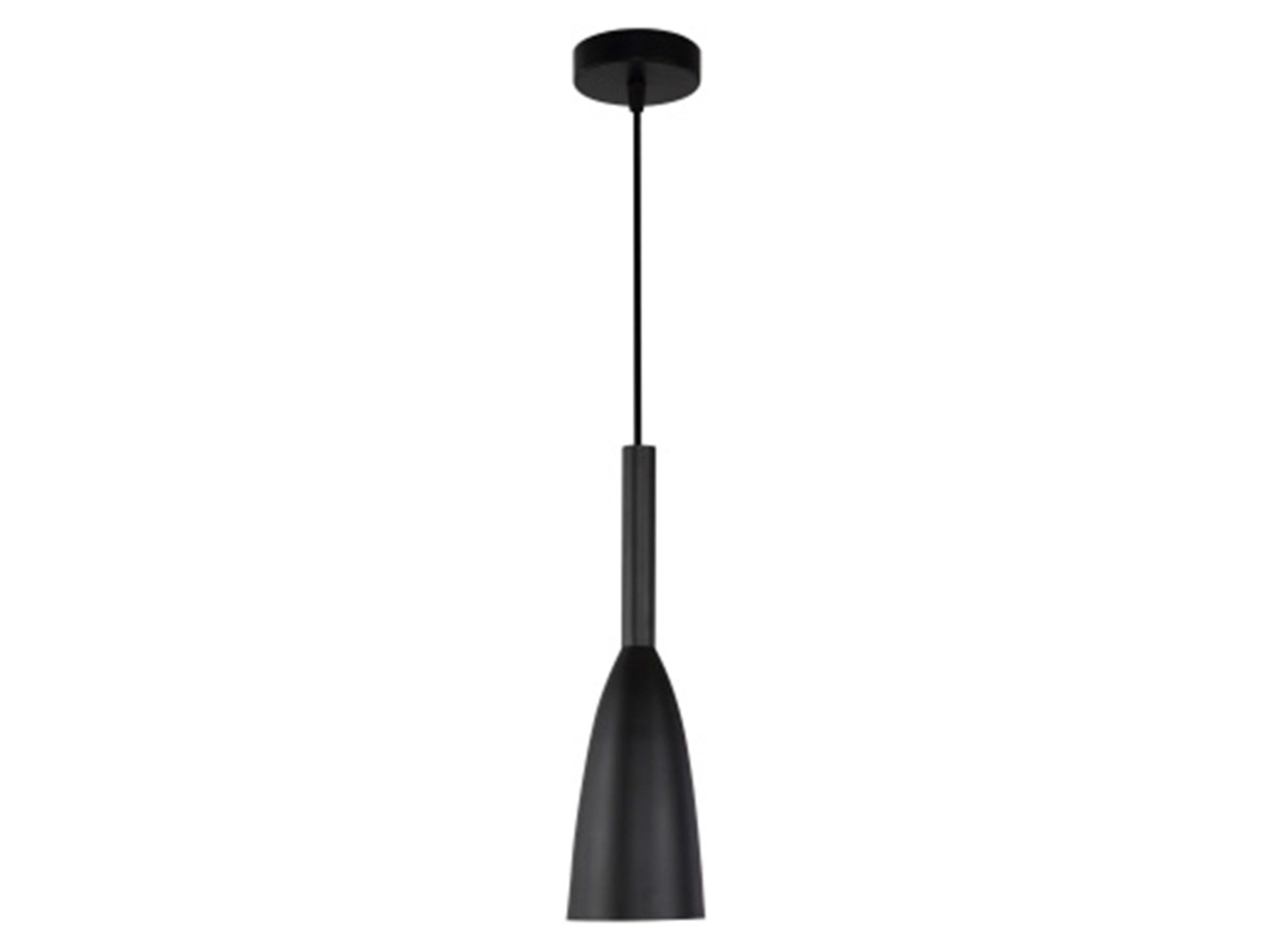 Lampa wisząca Solin metalowa czarna