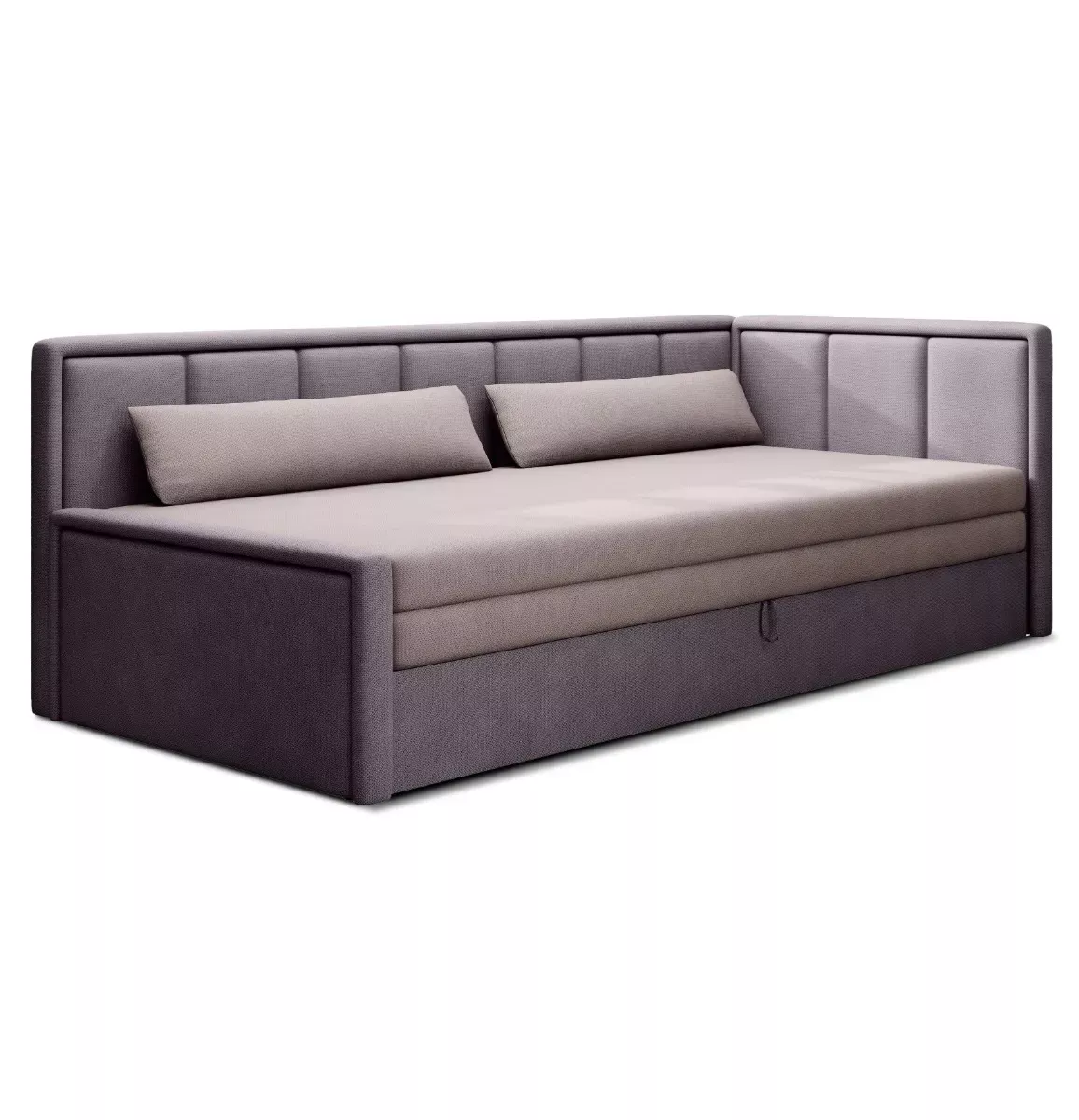 Sofa rozkładana z funkcją spania FULGEO fioletowa/różowa pra