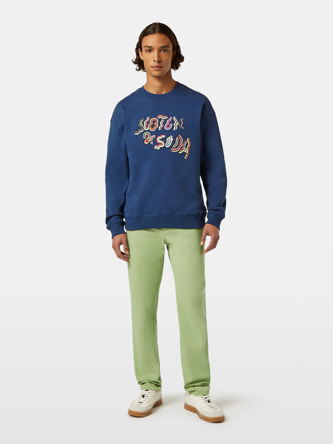 Stuart Washed Cotton-Blend Twill Chino