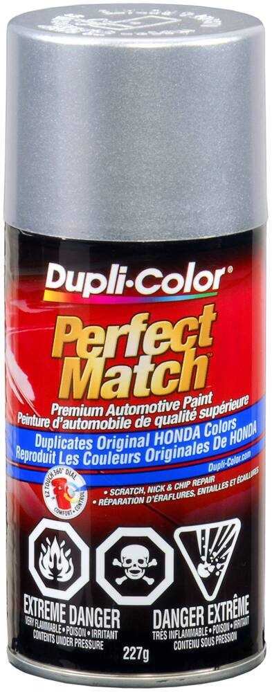 Dupli-Color Perfect Match Premium Acrylic Lacquer Automotive Aerosol Spray Paint, Quartz Silver (NH94M), 227-g