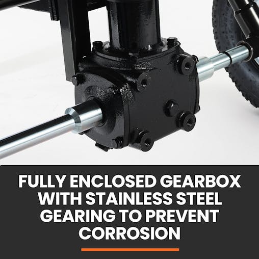 NNEMB 160L Tow Behind Broadcast Seed and Fertiliser Spreader, 158kg Load, Heavy Duty