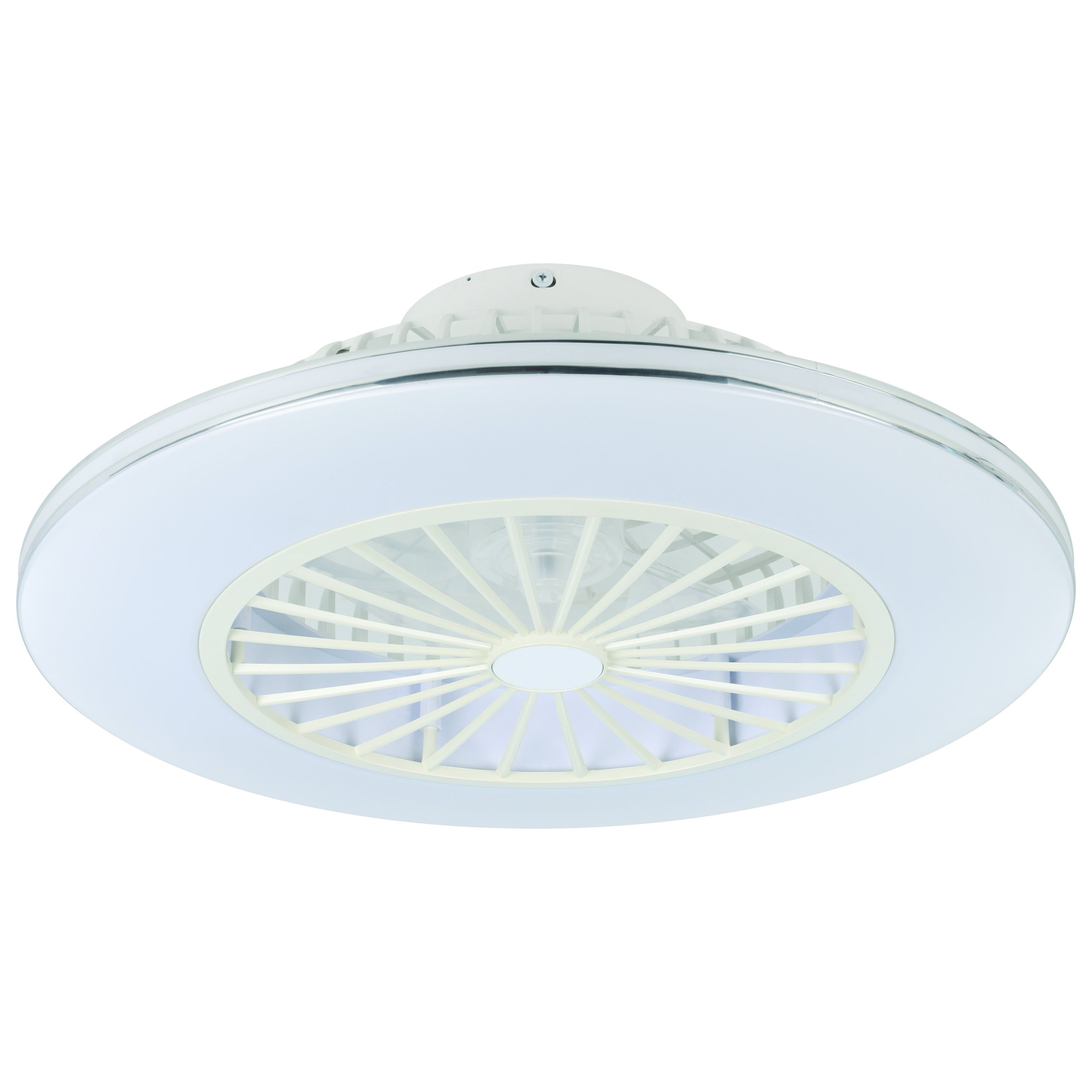 EGLO plafondlamp met ventilator Lovisca - ac led-cct - wit