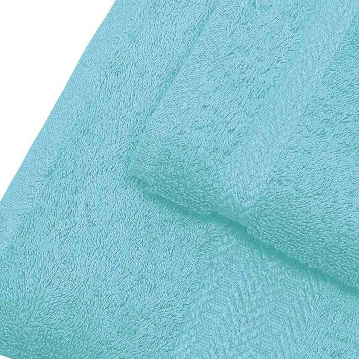 LUXURY - Drap de bain 550gr/m²  bleu turquoise 70x140 cm