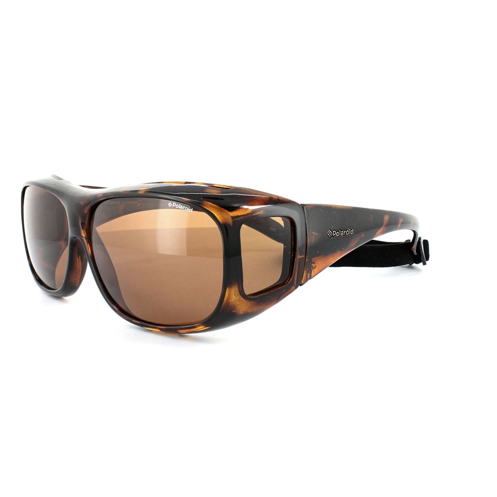 Polaroid Suncovers Wrap Havana Copper Polarized Sunglasses