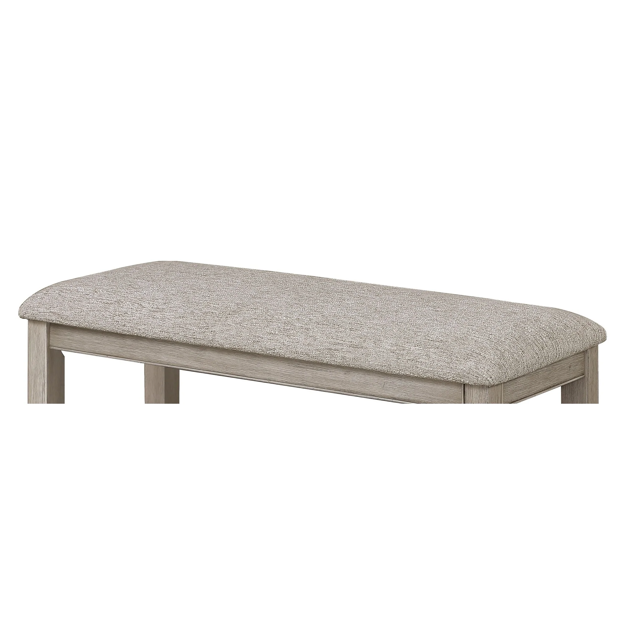 Counter Height Bench Footrest Upholstered Seat