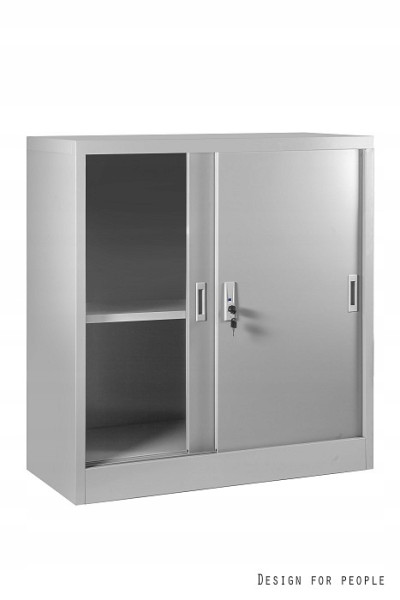 Szafka biurowa XD-020 szara metalowa